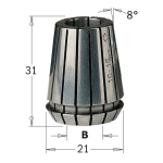 H&uuml;lss CMT ER20 184.020.20; 2 mm