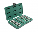 Padrunite ja otsikute komplekt Sata S09053; 1/4''+1/2''; 18 tk