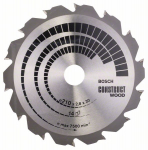 Saeketas puidule Bosch CONSTRUCT WOOD; 210x2,8x30,0 mm; Z14; 12&deg;