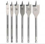 Puuriotsikute komplekt puitmaterjalile Yato YT-3258; 10-25 mm; 6 tk