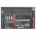 T&ouml;&ouml;riistakomplekt Sonic Equipment 214301; 1/4''; 3/8''; 143 tk