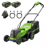Juhtmevaba muruniiduk Greenworks MO48L421-01; 48 V; 36 cm; 2x4,0 Ah aku