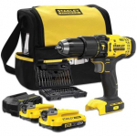 L&ouml;&ouml;ktrell-kruvikeeraja Stanley SFMCD711DSA-QW; 18V; 2x2,0 Ah aku