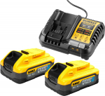 Tarvikute komplekt DeWalt DCB1104H2-QW; 18 V; 2x5,0 Ah aku