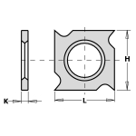 H&ouml;&ouml;vel CMT 790.181.00; 18x18x2 mm; HW-HC; 1 tk