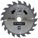 Saeketas puidule Tivoly XT50514004163; 160x1,5x20 mm; Z20