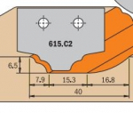Profiilinoad l&otilde;ikepeadele CMT 615.C2; 1 tk