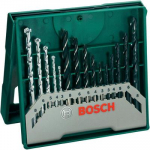 Universaalne puuride komplekt metalli jaoks. Bosch Mini X-Line; 3-8 mm; 15 tk