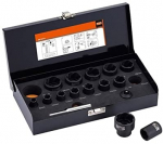 Padrunv&otilde;tmete komplekt Bahco BWTSP16; 3/8''; 1/2''; 8-27 mm; 16 tk