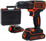 Trell-kruvikeeraja Black & Decker BDCDC18KB-QW; 18 V; 2x1,5 Ah aku