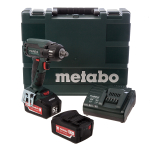L&ouml;&ouml;kmutrikeeraja Metabo SSW 18 LTX 400 BL; 18 V; 2x5,2 Ah aku