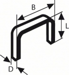 Klambrid Bosch; 11,4x6 mm; 1000 tk.; t&uuml;&uuml;p 53; teras