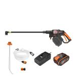 Puhastusseade Worx HydroShot WG633E; 20 V; 1x4,0 Ah aku