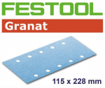 Lihvimispaber plaatlihvimismasinale Granat; 115x228 mm; P40; 50 tk