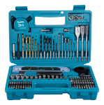Puuride ja kruviotsikute komplekt Makita E-10730; 102 tk