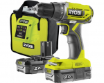 Trell-kruvikeeraja Ryobi R18DD2-220S; 18 V; 2x2,0 Ah aku