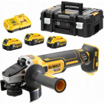 Nurklihvija DeWalt DCG405P3-QW; 18 V; 3x5,0 Ah aku