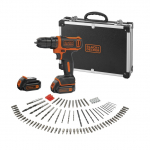Akutrell-kruvikeeraja Black & Decker BDCDD12BAFC-QW; 10,8 V; 2x1,5 Ah aku