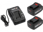 Tarvikute komplekt Yato YT-828510; 18 V; 2x4,0 Ah aku