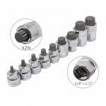 Padrunite ja otsikute komplekt ASTA A-M9XZN; 1/2''; 3/8''; 9 tk