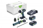 L&ouml;&ouml;ktrell-kruvikeeraja Festool QUADRIVE TDC 18/4 5,0/4,0 I-Plus; 18 V; 5,0 Ah + 4,0 Ah aku