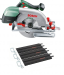 Ketassaag Bosch PKS 66-2 AF + 3x35 cm juhtr&ouml;&ouml;bast