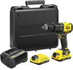 L&ouml;&ouml;ktrell-kruvikeeraja Stanley SFMCD715D2K-QW; 18 V; 2x2,0 Ah aku