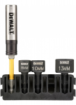Padrunv&otilde;tmete komplekt DeWalt DT70826-QZ; 8-13 mm; 3 tk. + Magnetiline hoidja