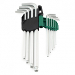 L-t&uuml;&uuml;pi kuuskant v&otilde;tmete komplekt Sata S09101A; 1,5-10 mm; 9 tk