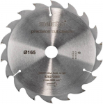 Saeketas puidule Metabo 628272000; 165x20 mm; Z18; 20&deg;