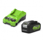 Aku Greenworks GSK24B4; 24 V; 4,0&nbsp;Ah; Li-ion + Laadija