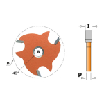 Ketas-soonefrees (ilma varreta) CMT 823.332.11; 3,2/47,6 mm