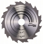 Saeketas puidule Bosch SPEEDLINE WOOD; 190x2,6x30,0 mm; Z12; 15&deg;