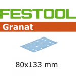 Lihvpaber vibrolihvmasinatele Granat; 80x133 mm; P100; 100 tk