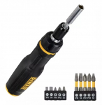 Kruvikeeraja k&auml;epide DeWalt DWHT68001-0 + Kruvikeeraja otsakud