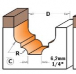 Profiilfrees CMT 865.301.11B; 19/12,3 mm laagripesaga