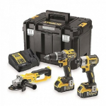 T&ouml;&ouml;riistakomplekt DeWalt (DCD796 + DCF887 + DCG412); 18 V; 2x5,0 Ah aku