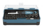 Kruviotsikute komplekt Makita; 47 tk. + Kruvikeeraja