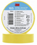 Isoleerlint 3M Temflex 165; 19 mm; 20 m; kollane