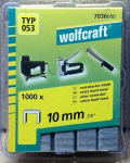 Klambrid Wolfcraft; 10 mm; 1000 tk.; t&uuml;&uuml;p 53; teras