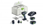 Trell-kruvikeeraja Festool QUADRIVE TDC 18/4 5,0/4,0 I-Set; 18 V; 5,0 Ah + 4,0 Ah aku