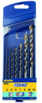 Universaalne puuride komplekt Irwin CORDLESS; 4-12 mm; 7 tk