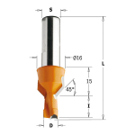 Puidupuur CMT; S=10x25 mm; D=8x15 mm