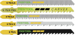 Tikksaetera Festool; 75 mm; 25 tk