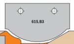 Profiilinoad l&otilde;ikepeadele CMT 615.B3; 1 tk