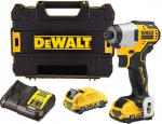 L&ouml;&ouml;kkruvikeeraja DeWalt DCF801D2-QW; 12 V; 2x2,0 Ah aku