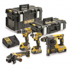 T&ouml;&ouml;riistakomplekt DeWalt (DCG405 + DCH273 + DCD796 + DCF887); 18 V; 3x5,0 Ah aku