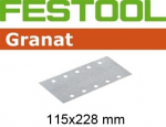 Lihvimispaber plaatlihvimismasinale Granat; 115x228mm; P400; 100 tk