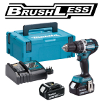 L&ouml;&ouml;ktrell-kruvikeeraja Makita DHP484RFJ; 18 V; 2x3,0 Ah aku