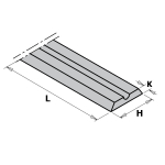 H&ouml;&ouml;vel CMT 790.780; 78x5,5x1,1 mm; HWM; 2 tk